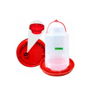 Bebedero volteo para aves de 8 litros